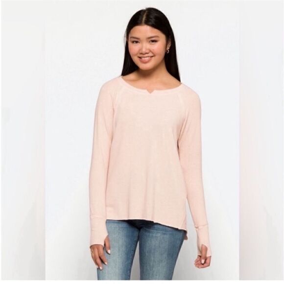 Michael Stars NWT treasure notch neck top in Sweet Pea Size XL - Picture 3 of 6